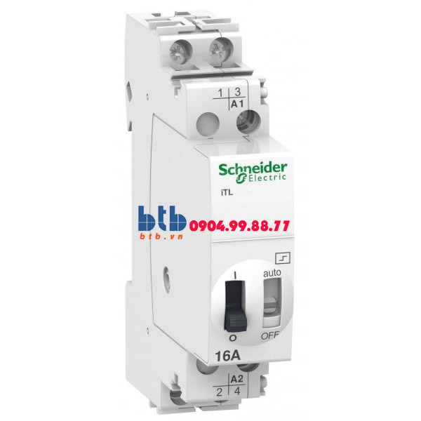 Schneider – Rờ-le Acti9 điều khiển bằng tín hiệu xung, iTL, ON-OFF switch 2NO 16A