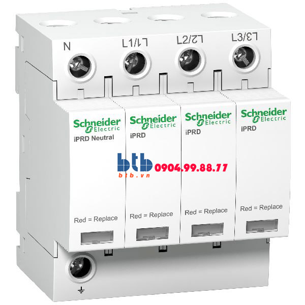 Schneider – Thiết bị chống sét lan truyền Acti 9-iPRD, loại 2, 3P+N, 400V, Draw-out 20kA