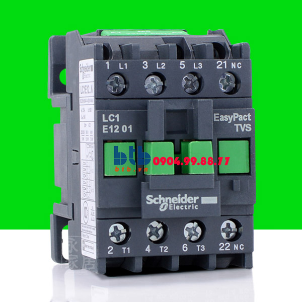 Schneider – Khởi động từ có cầu đấu nối bàng ốc vít N/C 5.5 KW