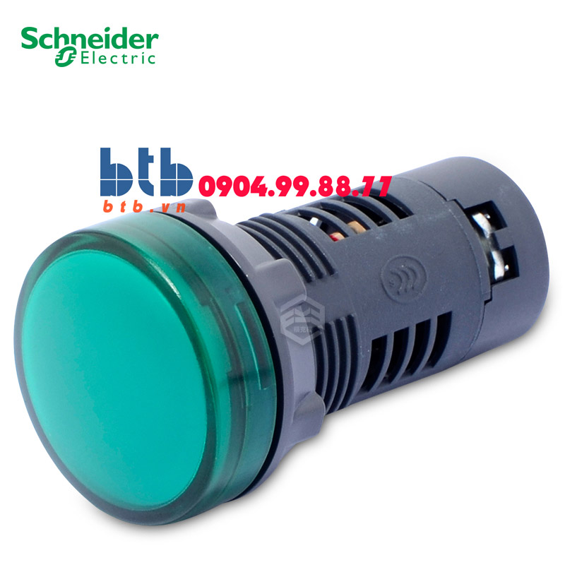 Schneider – Đèn báo ø22 220V AC màu xanh lá