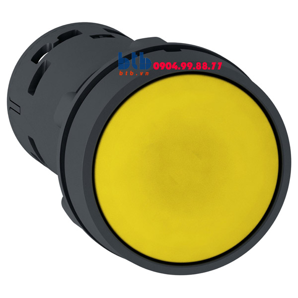 Schneider – Nút nhấn nhả 22mm N/O+N/C màu vàng