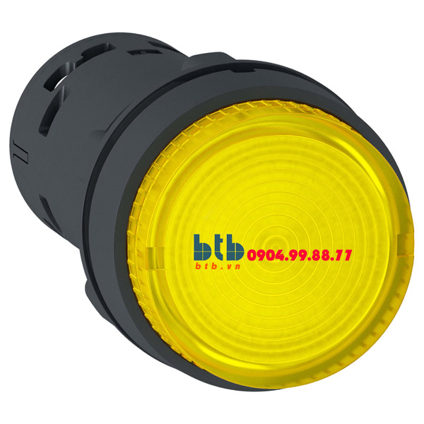 Schneider – Nút nhấn có đèn LED điện áp 230Vac N/O màu vàng