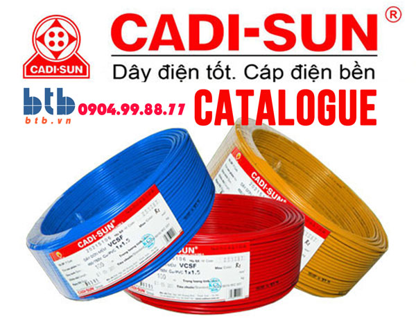 Catalogue dây cáp điện Cadisun